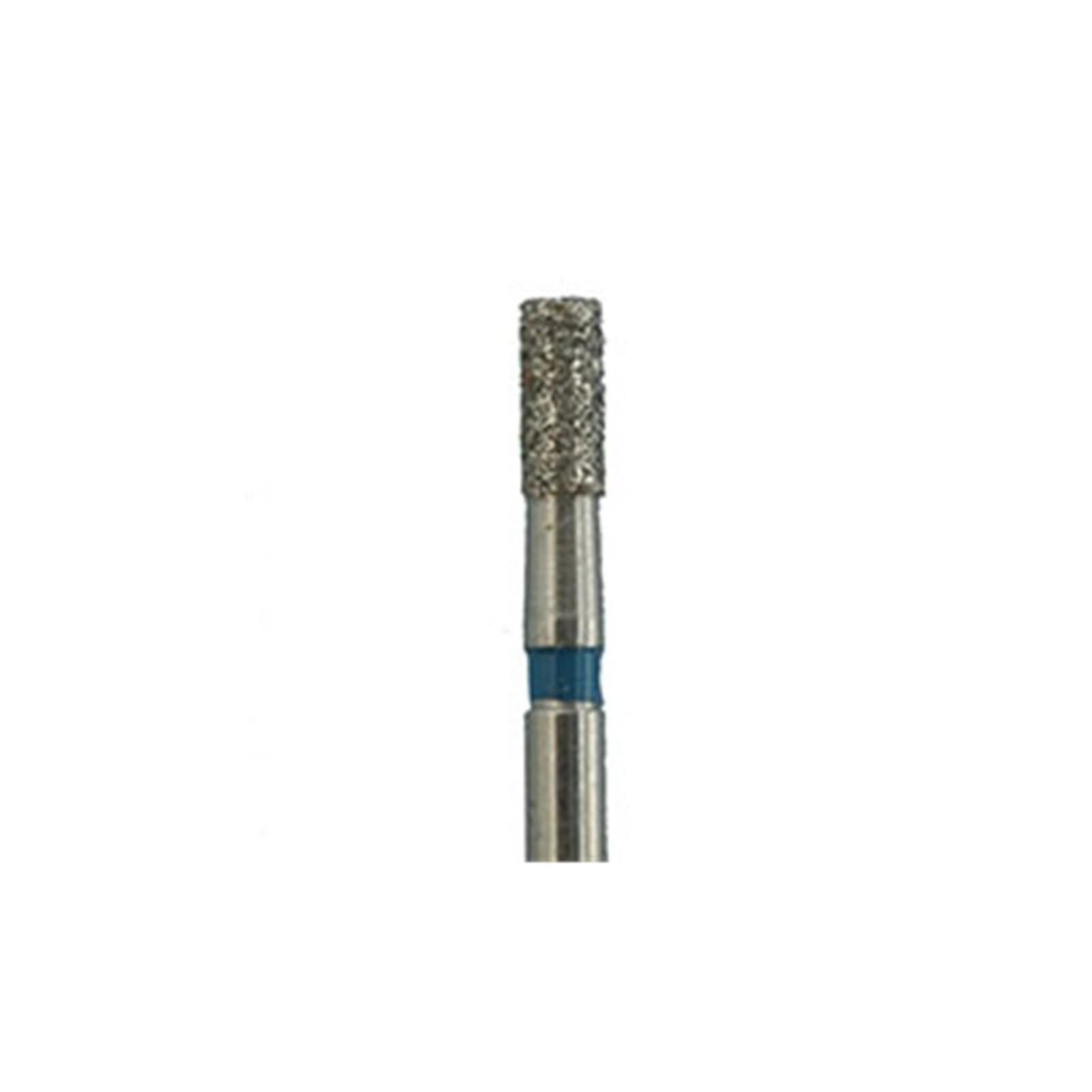 Meisinger 835-016-FG Medium Diamond Bur, Cylinder, Flat End, Friction Grip, 1.6 mm Head Diameter, 3.5 mm Head Length, Blue Ring, 5/Pk thumbnail 3
