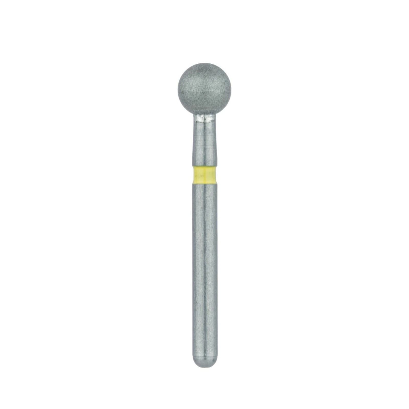 Meisinger 801C-033 Extra Fine Diamond Bur, Round, Friction Grip, 3.3 mm, Yellow, 2/Pack thumbnail 3