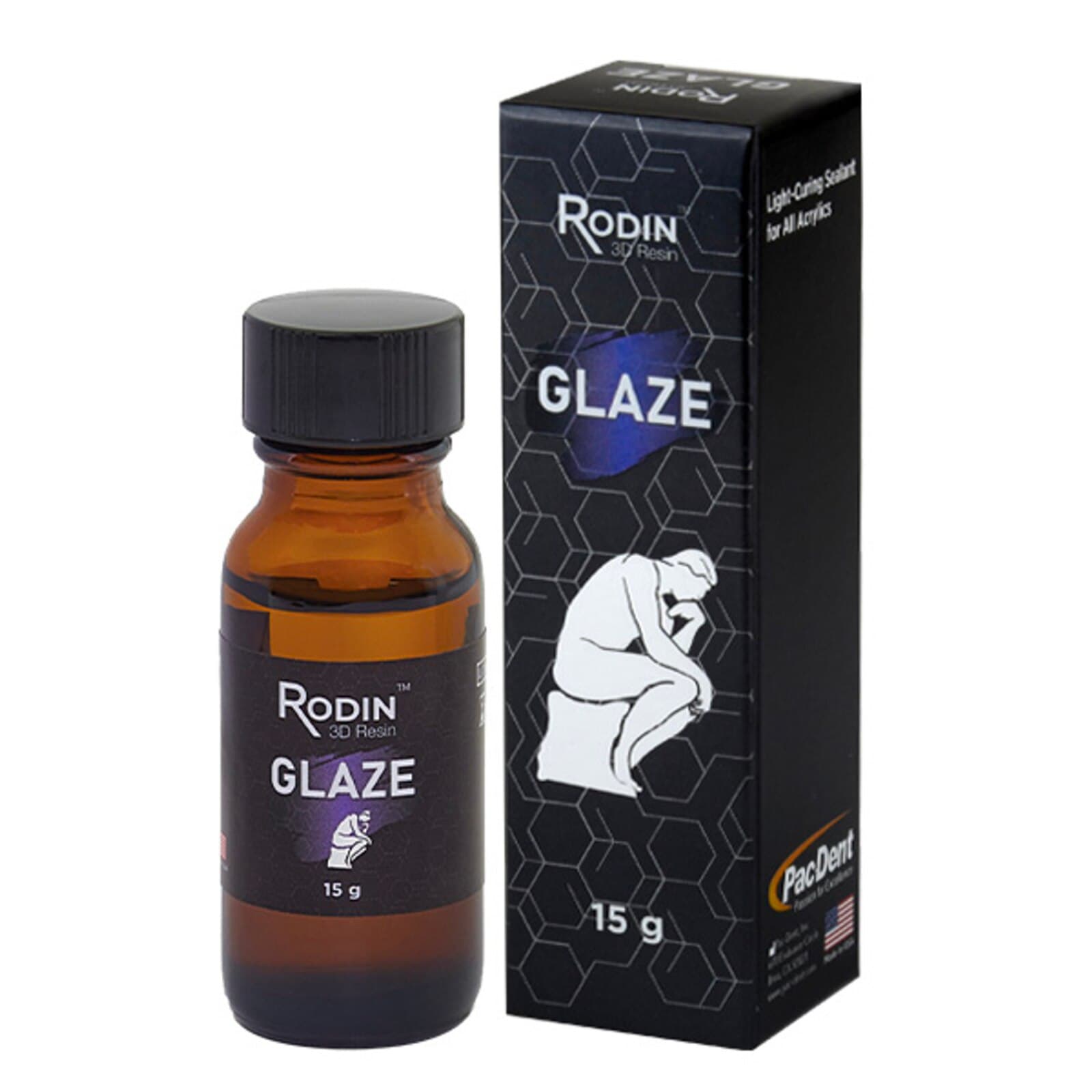 Rodin All-Purpose Glaze, Light-Curable Resin, 60g Bottle, 1/Pk thumbnail 8
