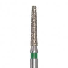 Meisinger Multi-Use Diamond Bur, Friction Grip, Tapered Flat End, 847G, 1.8 mm, Coarse, Green, 5/Pk, 847G-018-FG thumbnail 4