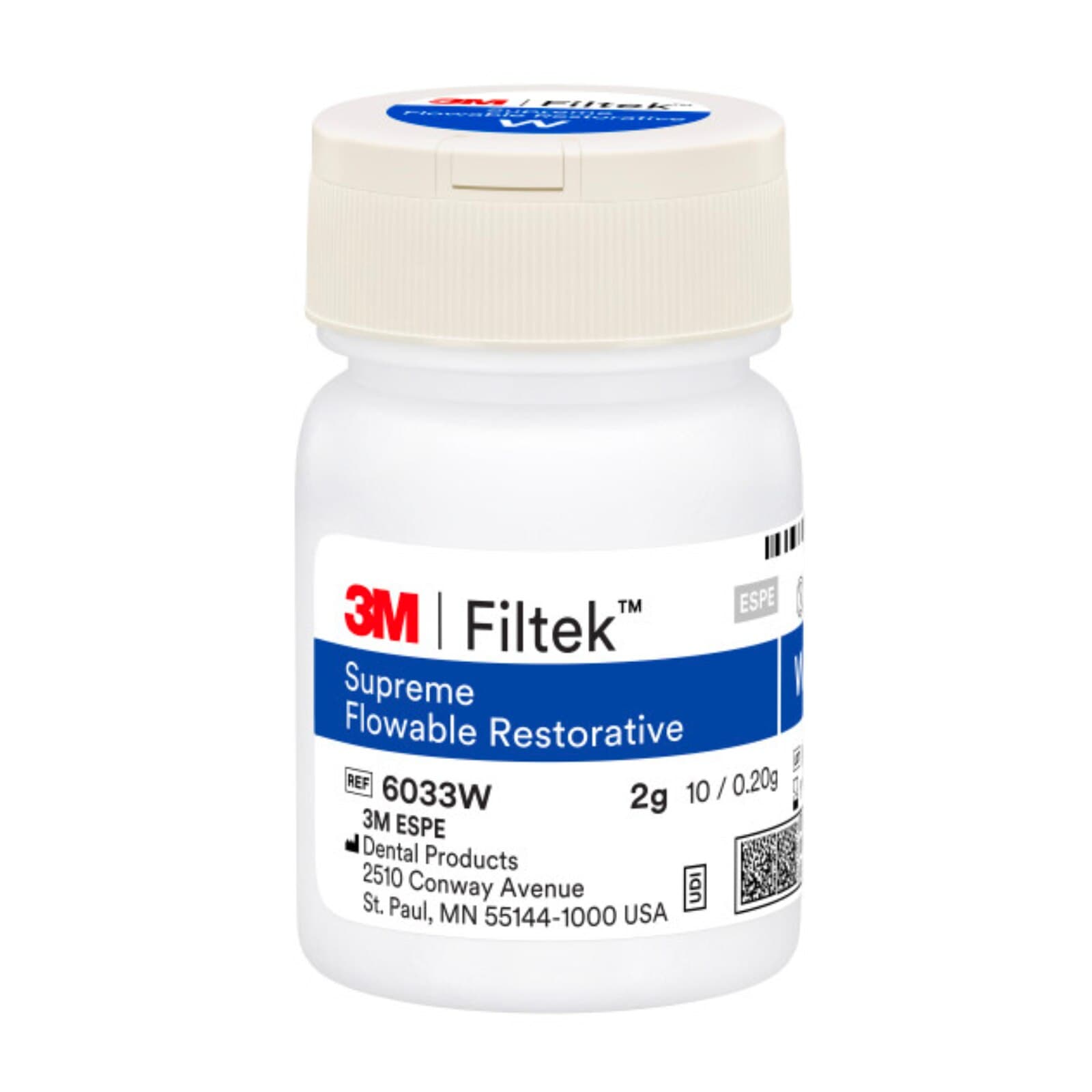 3M Filtek Supreme Ultra Flowable Restorative, Cavifil Refill, 0.2 g, Shade White, 20/Pk, 6033W thumbnail 8