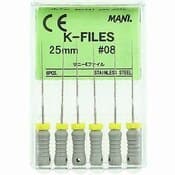 Mani K-File, Stainless Steel, 25 mm, ISO Size 80, Black, 6/Pk, MK2580 thumbnail 2