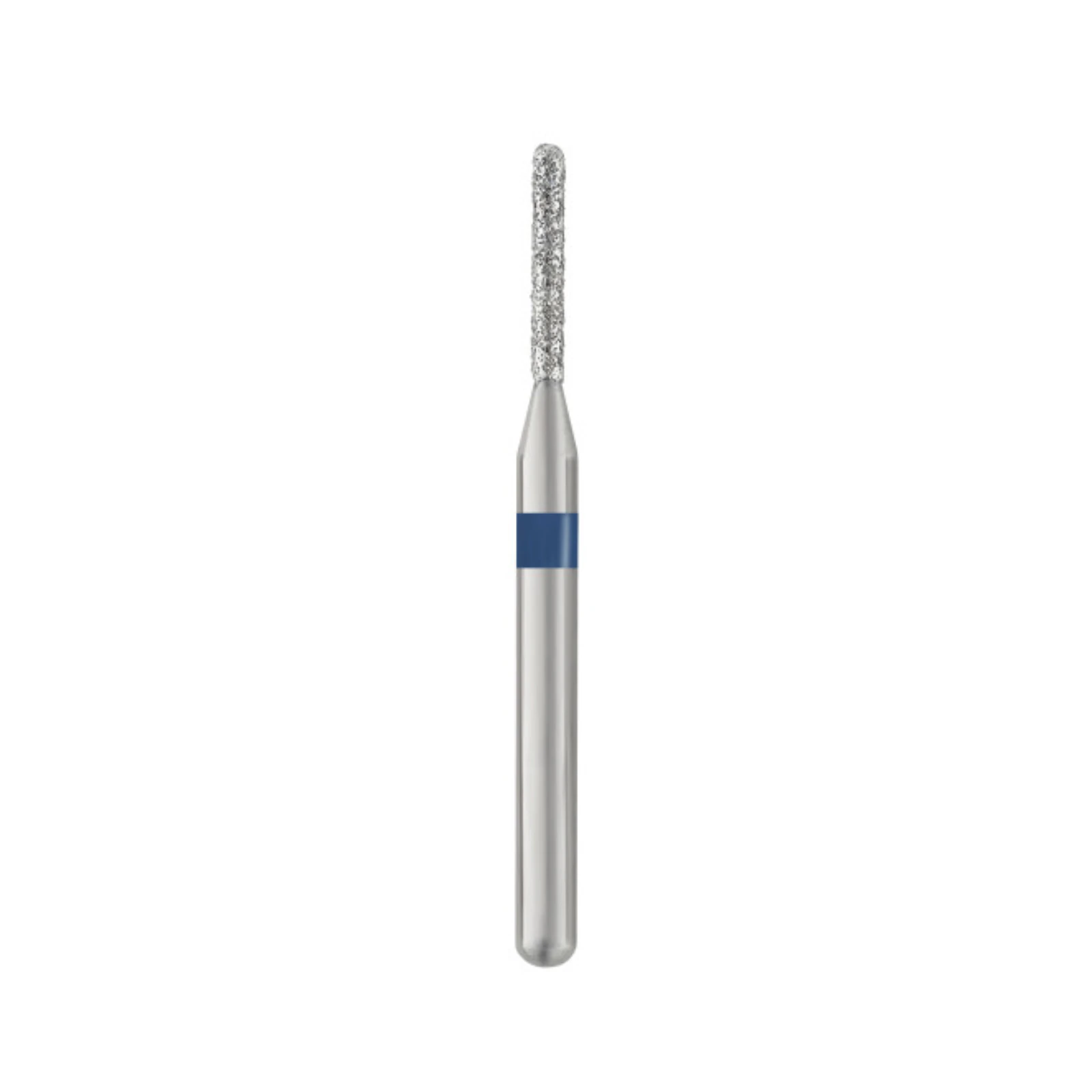 SS White Piranha Diamond Bur, FG, Medium Grit, Round End Cylinder, 880-010M, Single-Use, 25/Pk - Piranha Diamond 880-010M 25/Pk - Image 1