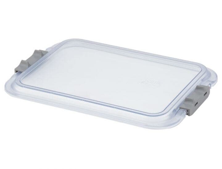 Zirc Safe-Lok B-Size Locking Tray Cover, Clear, 13-7/8" x 9-7/8" x 3/4", 1/Pk, 20Z445 thumbnail 7