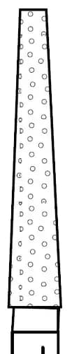 Two Striper Diamond Bur, FG, Flat-End Taper, 703.10, Fine, Red, 1.8 mm Major/1.1 mm Minor, 10 mm Length, 5/Pk, 2015377 thumbnail 7