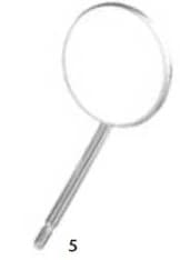 Miltex Mirror Magnifying SS #5, Stainless Steel Mouth Mirror, #5 Head thumbnail 2