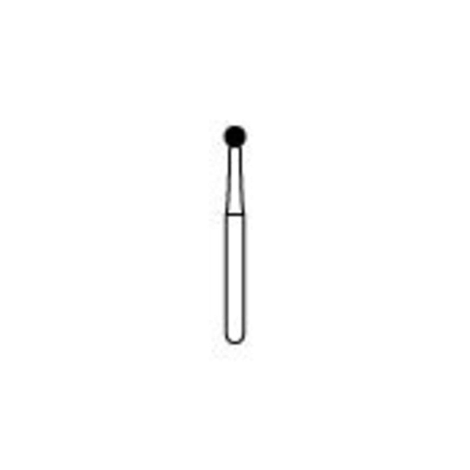 NTI 2-Piece Operative Carbide Bur, FG - Round, #6, 1.8 mm Diameter, 100/Pkg, H6-FG100 thumbnail 2