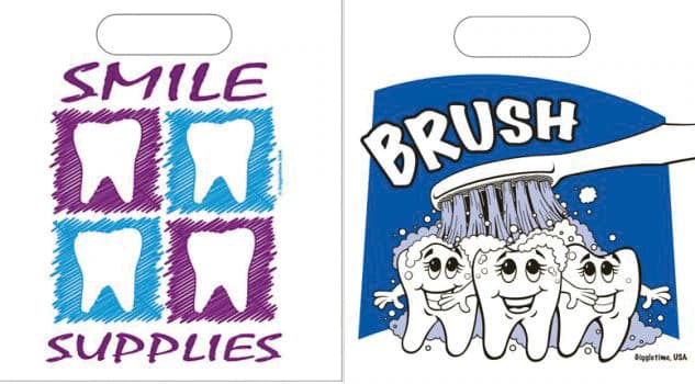 Smile Supplies Patient Bags, Small, White, 7.5" x 9", 250/Pk, TY515 thumbnail 6