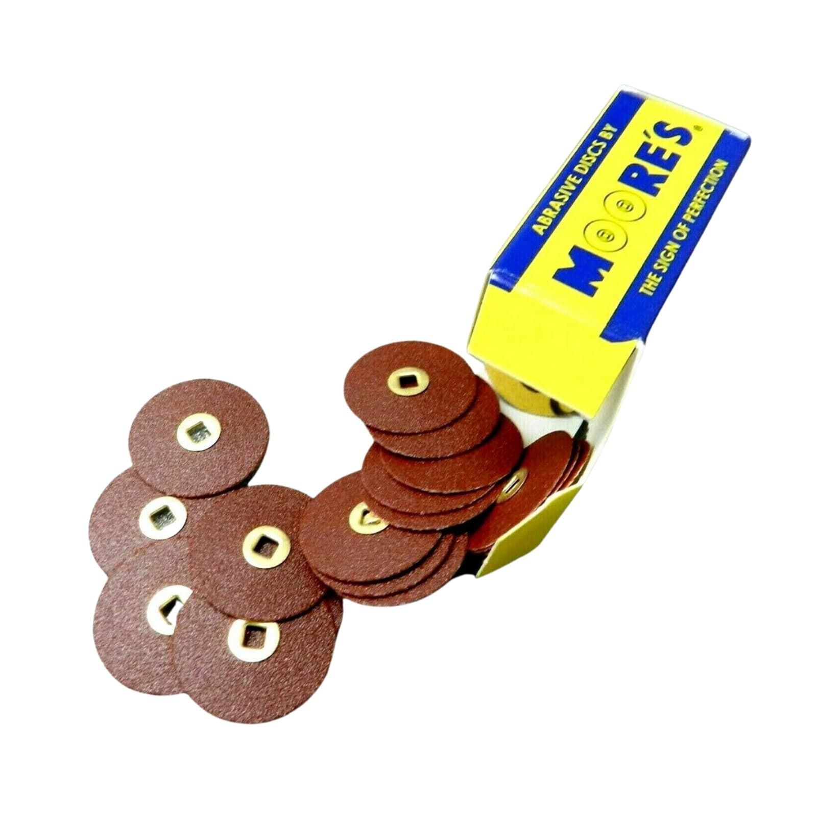 E.C. Moore Paper Discs, Brass Center, 3/4", Emery Coarse, 200/Box, BC-34-ECBB thumbnail 3