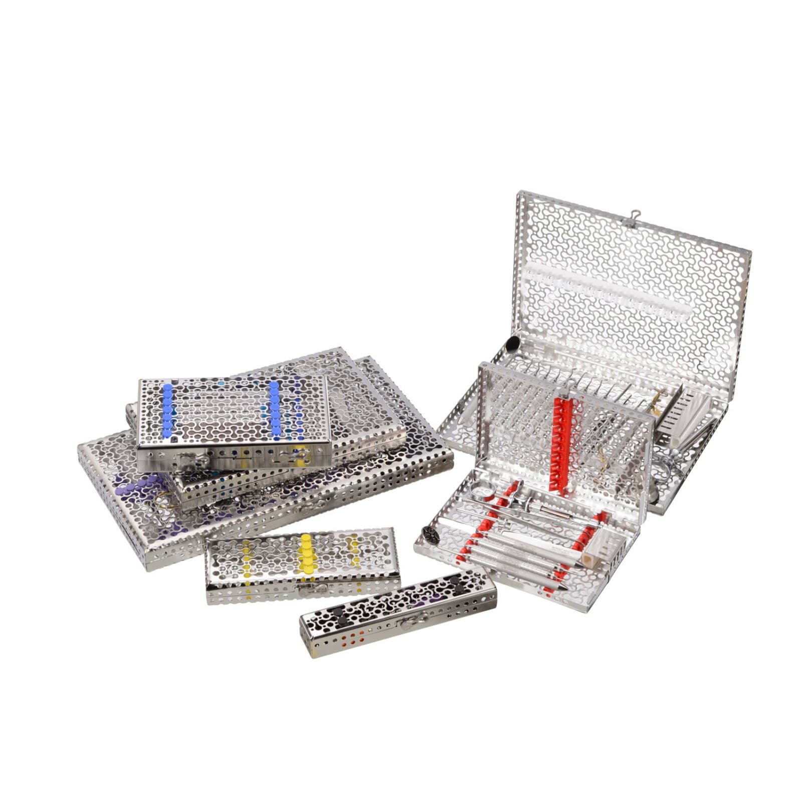 Hu-Friedy IMS Infinity Series 5-Instrument Exam Cassette, Gray, Stainless Steel, 8" x 3" x 1.25", IMN6051 thumbnail 2