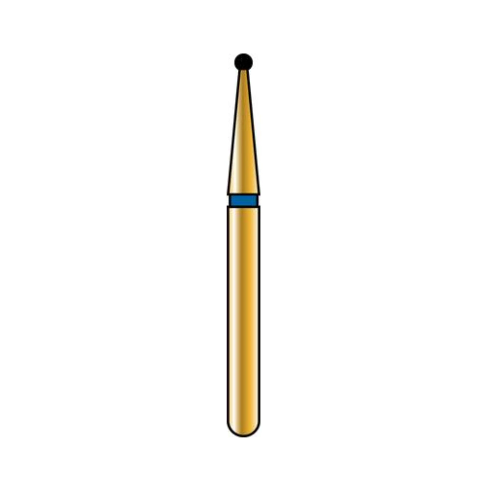 Alpen Multilayer Diamond Bur FG 801-009, Coarse Grit, Round, 5/Pk - Alpen Multilayer Diamonds FG 801-009 Coarse 5/Pk - Image 1