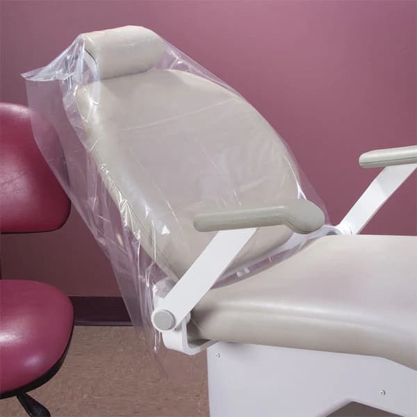 Plasdent Wide Half Chair Cover Sleeves, Clear, 32" x 32", 200/Box, PS3825 thumbnail 9