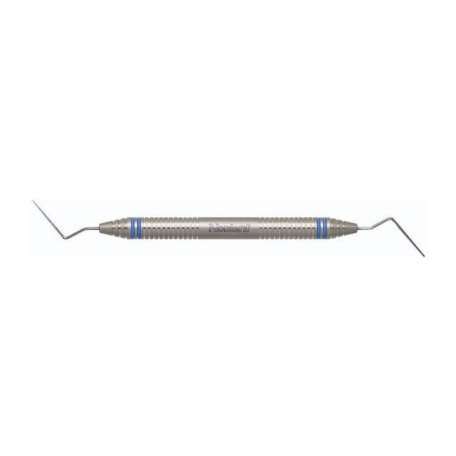 Nordent Composite Placement Instrument #5T, Double Paddle, Titanium Nitride Coated, DuraLite ColorRings Handle, Stainless Steel, Double End - Composite Placement Instrument – # 5T, Double Paddle, Titanium Nitride Coated, DuraLite® ColorRings™ Handle, Stainless Steel, Double End - Composite Placement Instrument – # 5T, Double Paddle, Titanium Nitride Coated, DuraLite® ColorRings™ Handle, Stainless Steel, Double End - Image 1