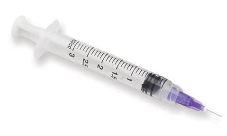 Vista-Probe Pre-Tipped Syringes, 3cc Luer Lock, 30 Gauge Closed-End Side-Port Tips, 100/Box, #316239 thumbnail 2