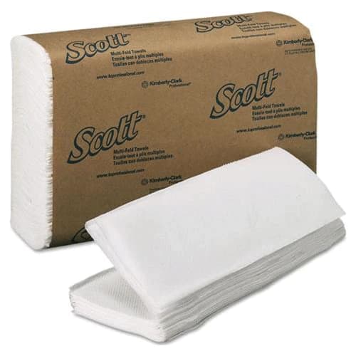 Scott Essential Multi-Fold Paper Towels, 9.2" x 9.4", 1-Ply, White, 4000/Case, 01804 thumbnail 6