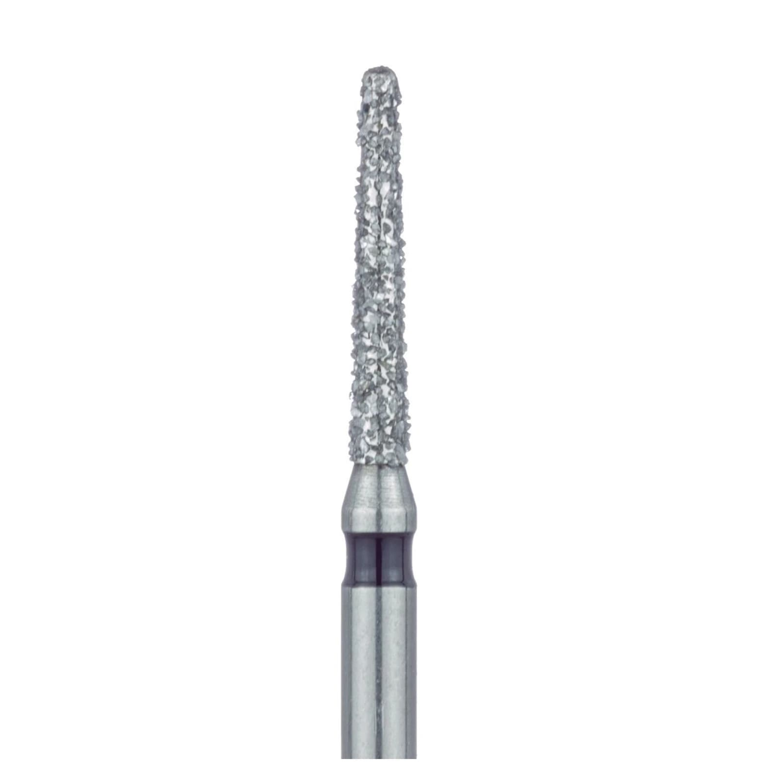 Meisinger 847H-014-FG Diamond Bur, Super Coarse, Flat End Taper, Friction Grip, 1.4 mm Head Diameter, 8.0 mm Head Length, 5/Pkg thumbnail 3