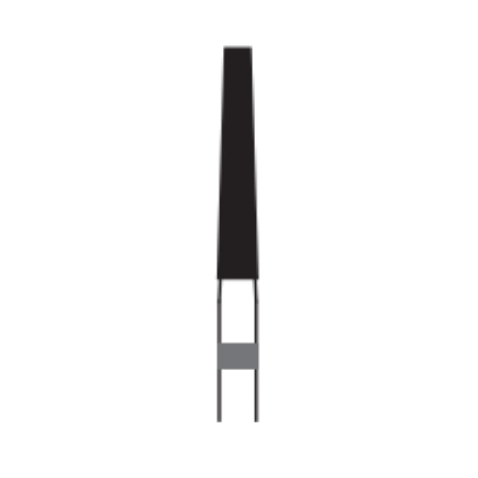 Midwest Once Single Use Diamond Bur – FG, Super Coarse, Taper Flat End, #848-018, 1.8 mm Diameter, 10.0 mm Length, 25/Pkg, 1848018SC - Midwest® Once™ Single Use Diamond Bur – FG, Super Coarse, Taper Flat End, 25/Pkg - # 848, 1.8 mm Diameter, 10.0 mm Length - Image 1
