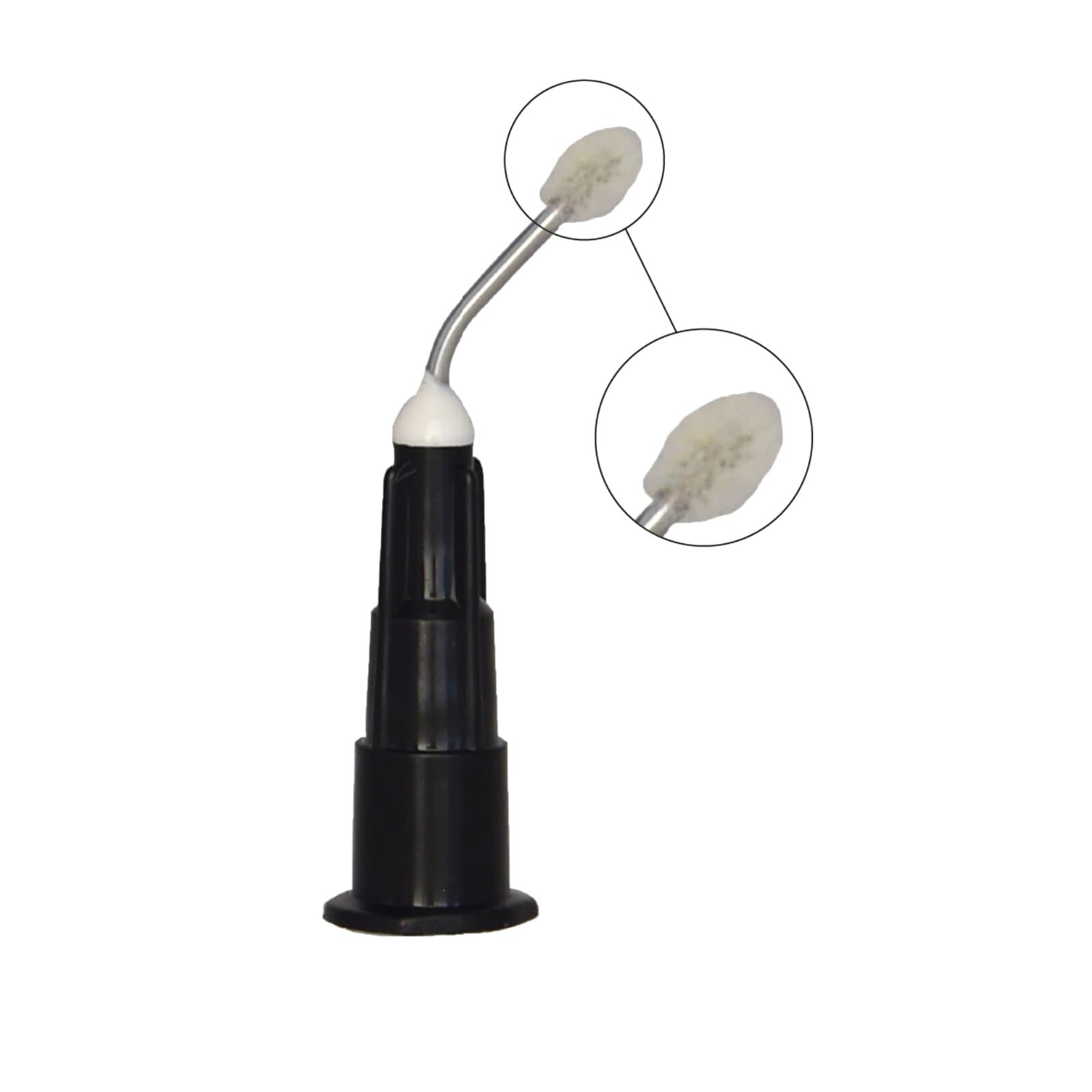 Pac-Dent iFlo Pre-Bent Delivery Tip Needle with Micro Brush, Black, 25 Gauge, 100/Pk, 1357 thumbnail 7