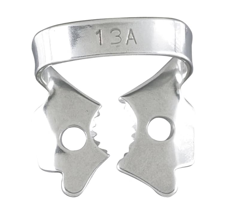 Miltex Rubber Dam Clamp, #13A, Winged, Lower Molars, Stainless Steel, 1/Pk, 76D-13A thumbnail 3