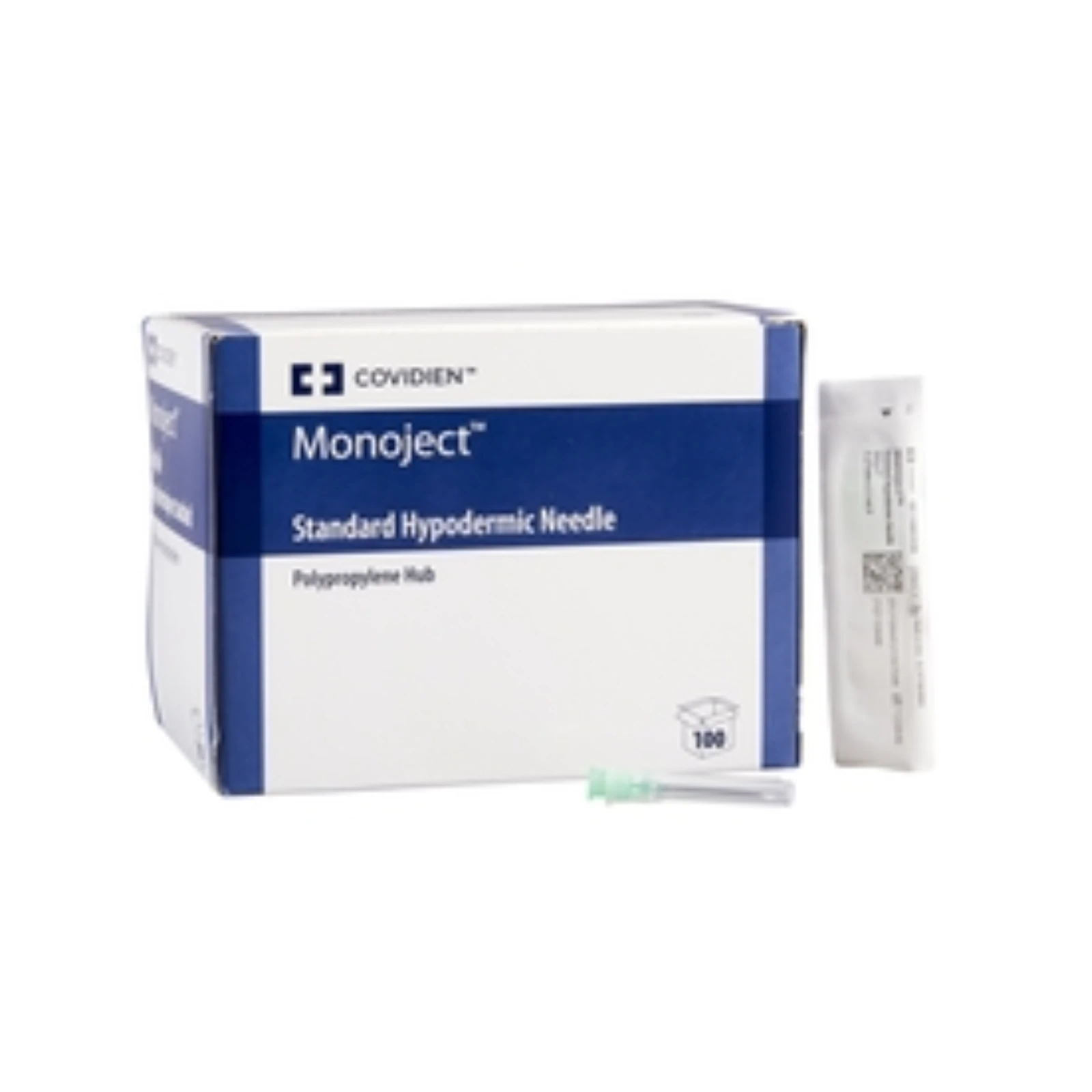 Monoject Softpack Hypodermic Needle, 30G x 3/4", A Bevel (Regular), Polypropylene Luer-Lock Hub, Sterile, 100/Box - Monoject Softpack Hypo Needles 30G x 0.75" A 100/Pk - Image 1