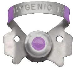 Hygenic Fiesta Color-Coded Rubber Dam Clamp, #13A, Winged, Serrated Jaw, Upper Right Molars, Purple, 1/Each, H09964 thumbnail 3
