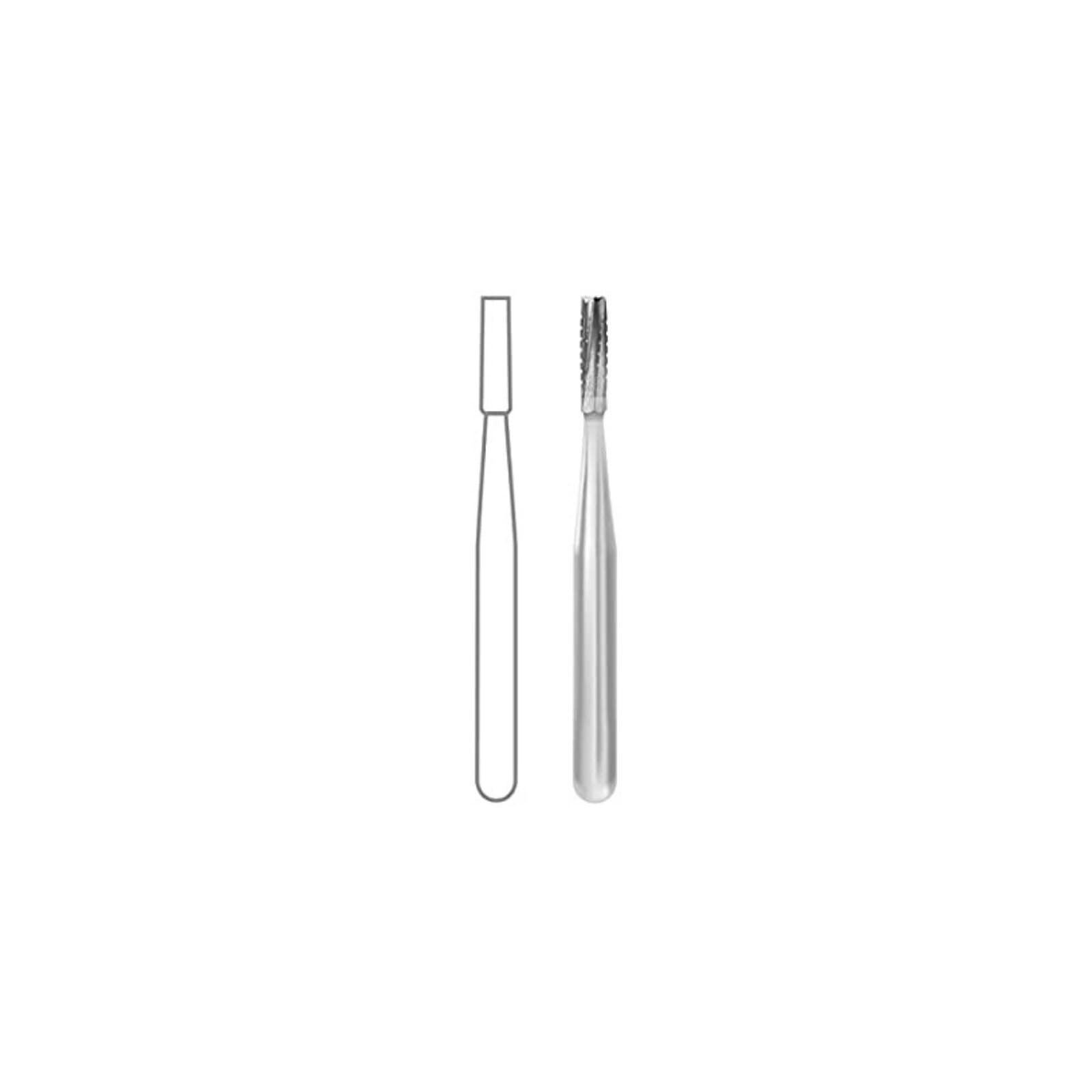 Midwest Multi-Prep Carbide Bur #557, Straight Flat End, Friction Grip, 1.0 mm Diameter, 3.7 mm Length, 10/Pkg, 399227 thumbnail 2