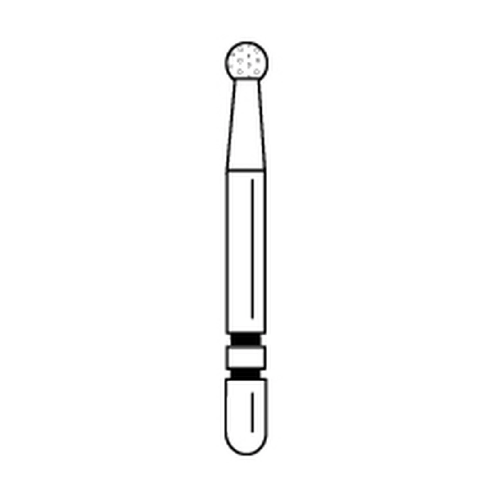 Premier Two Striper Diamond Bur FG #125 Fine Round, 1.8mm Diameter, 5/Pk, 2015016 thumbnail 7