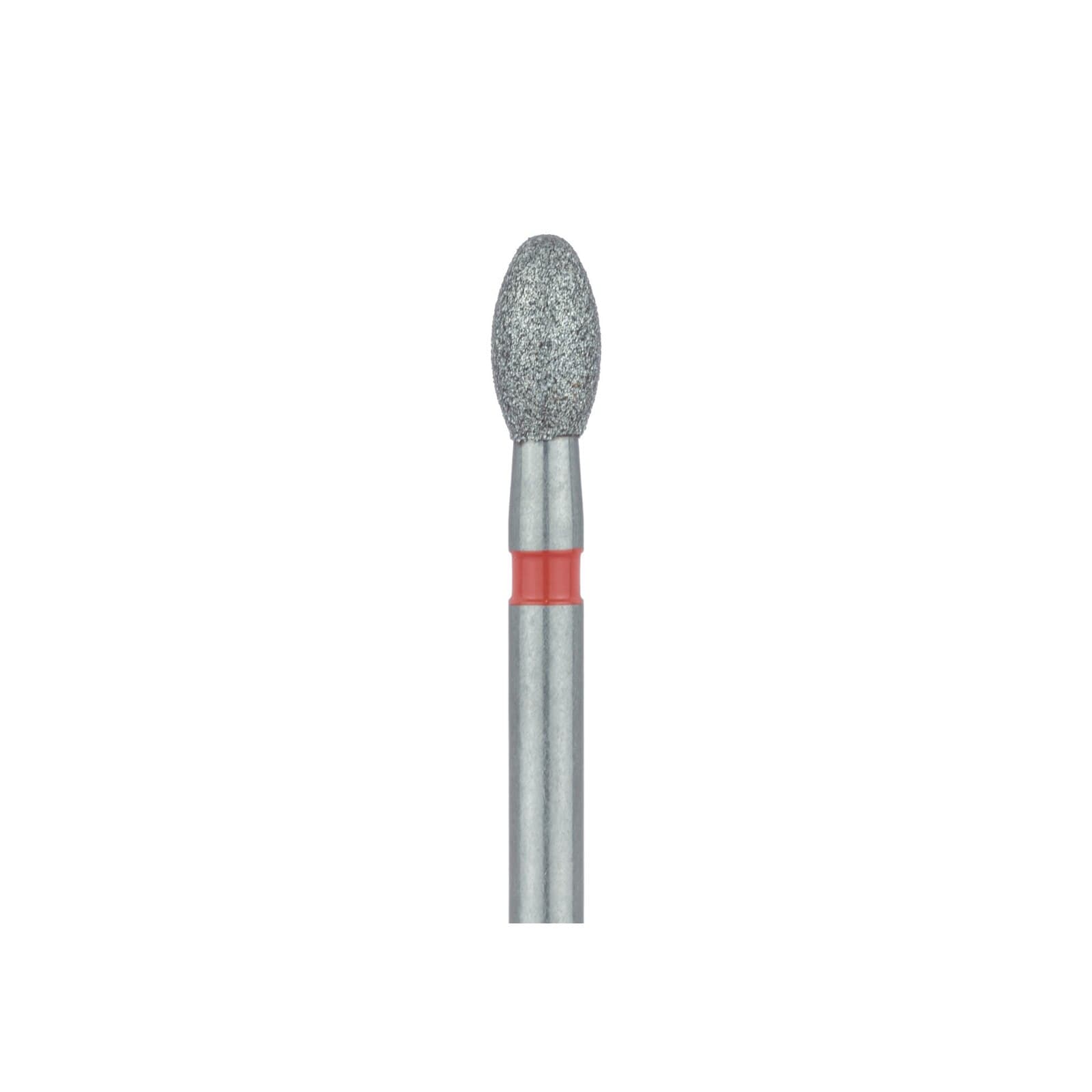 Meisinger 833F-023 Fine Diamond Bur, Egg/Football Shape, FG, 2.3 mm Head Diameter, Red Ring, 5/Pack thumbnail 8