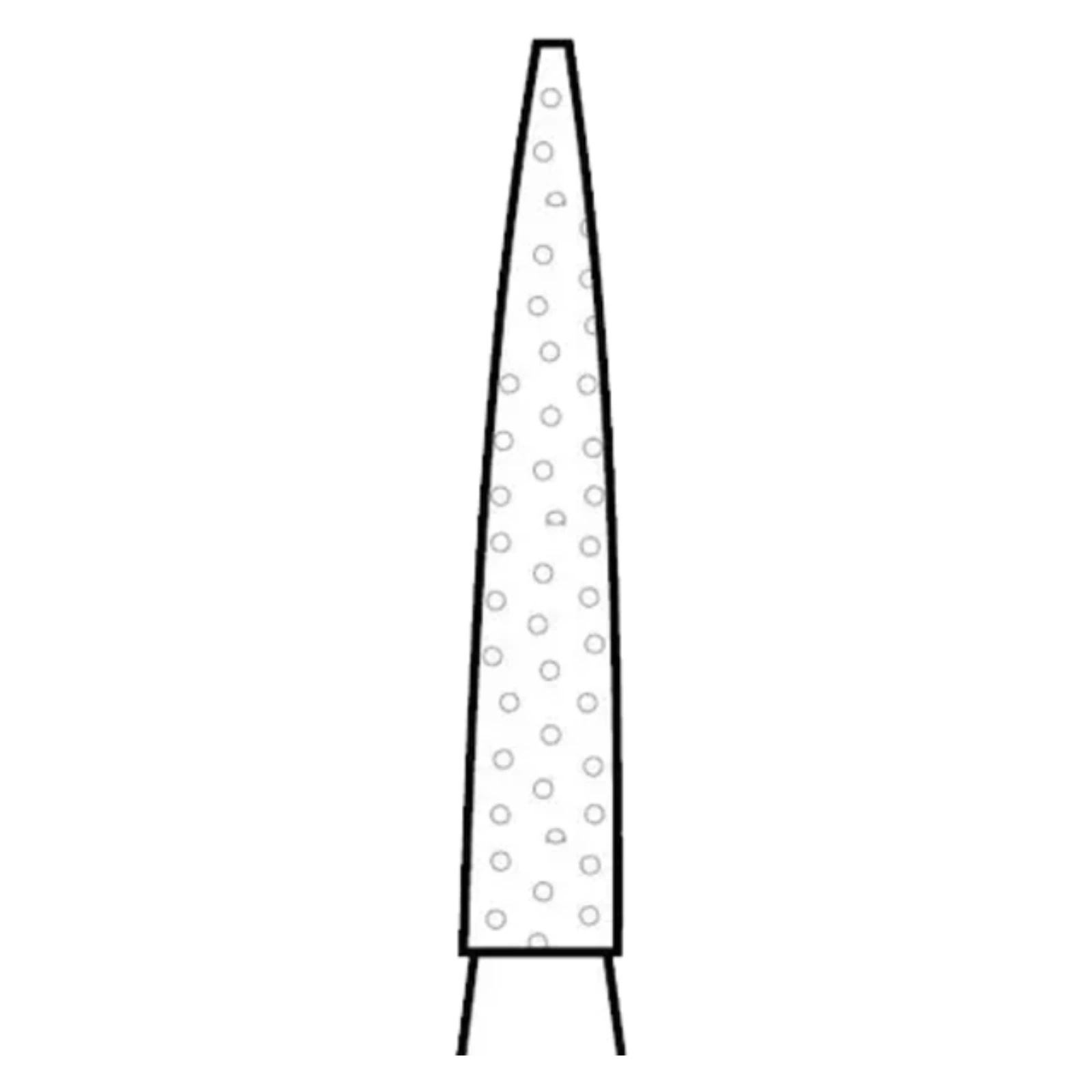 Two Striper Diamond Bur, FG, Flame, #263.8, Coarse, Green, 1.6 mm Major Diameter, 5/Pk, 2015127 thumbnail 3