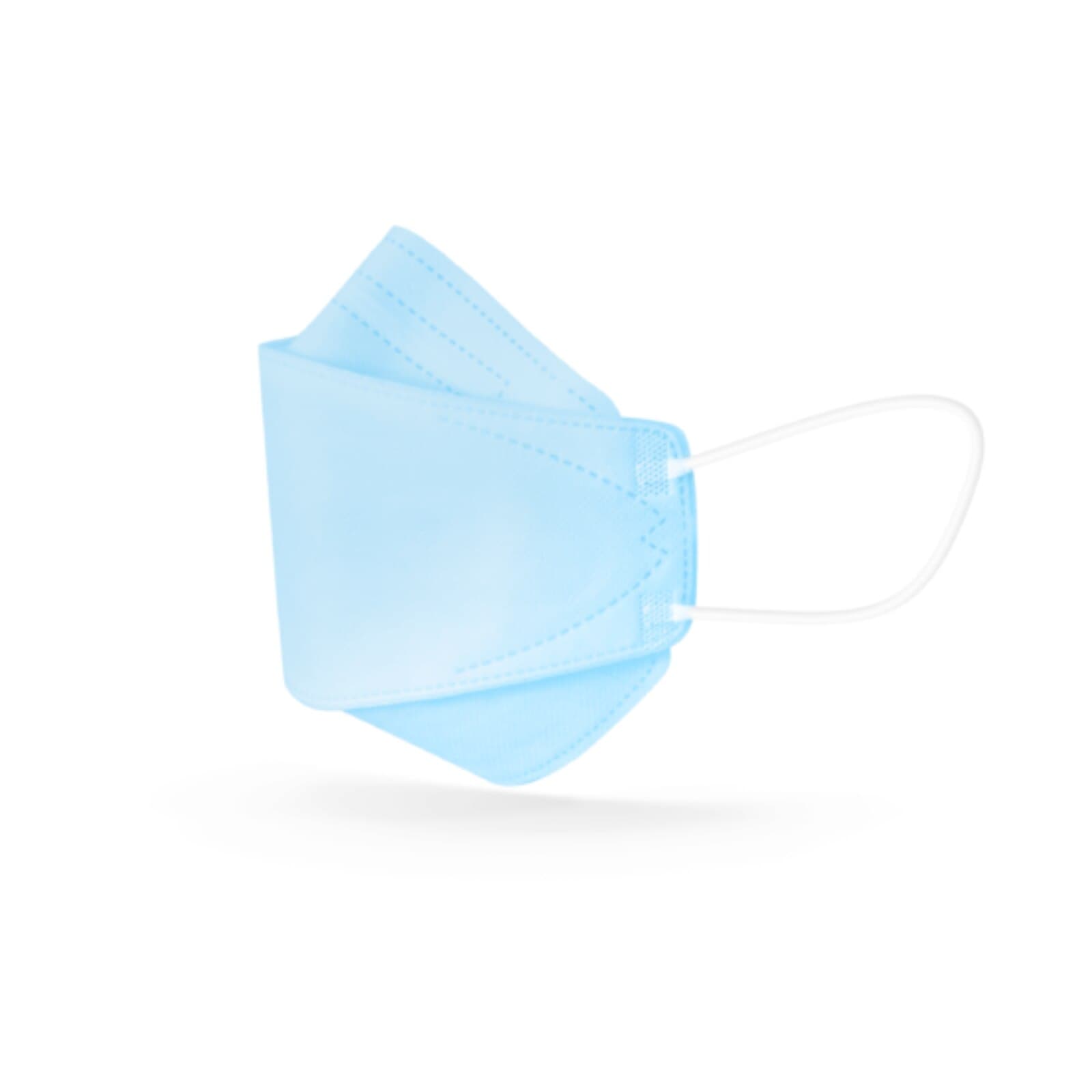 Medicom SafeMask Curve ASTM Level 3 Earloop Face Mask, Blue, 25/Box, 220115 thumbnail 3