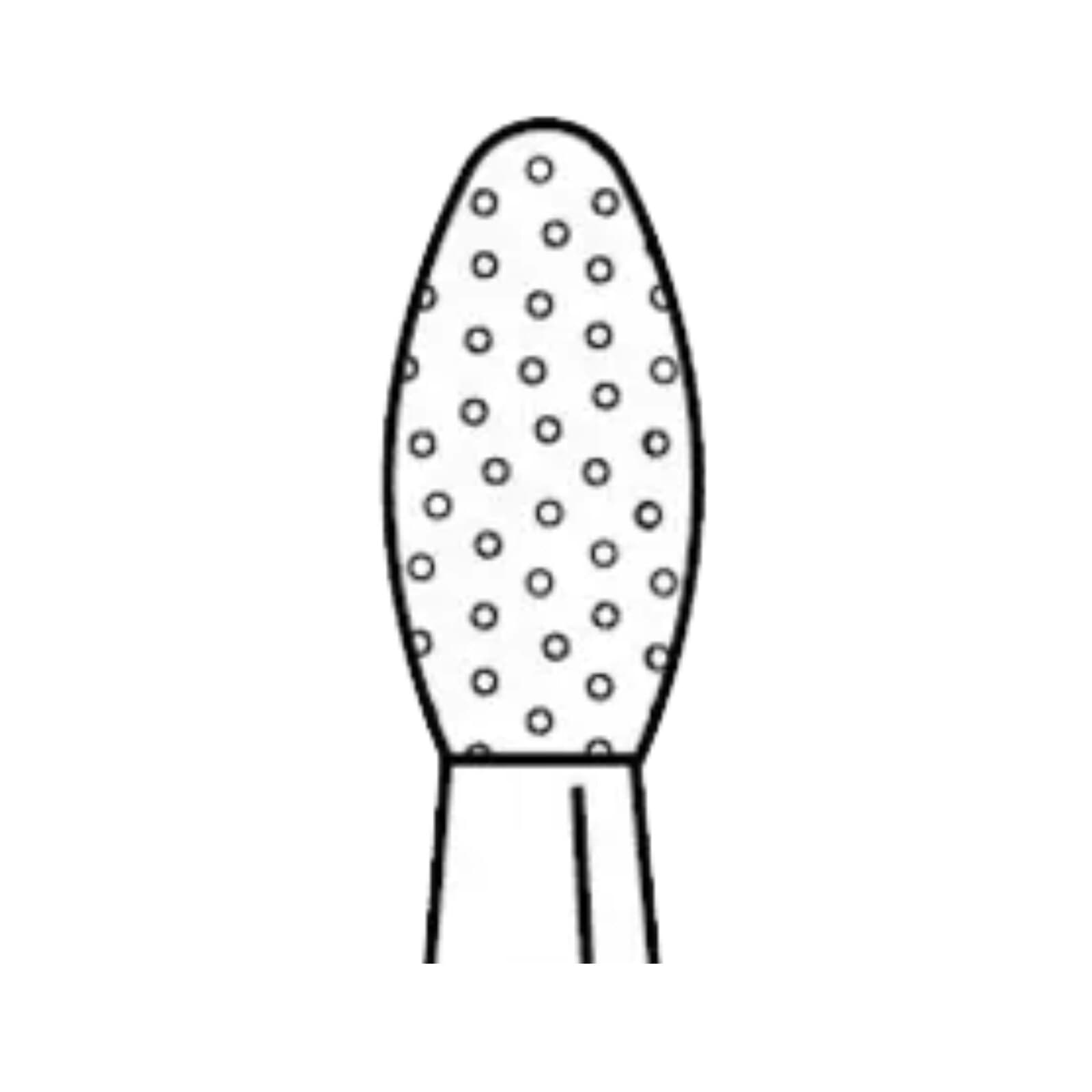 Two Striper Diamond Bur, FG, KS System Egg, #287.4, Fine, Red, 2.3 mm Diameter, 4.0 mm Length, 5/Pk, 2015982 thumbnail 7