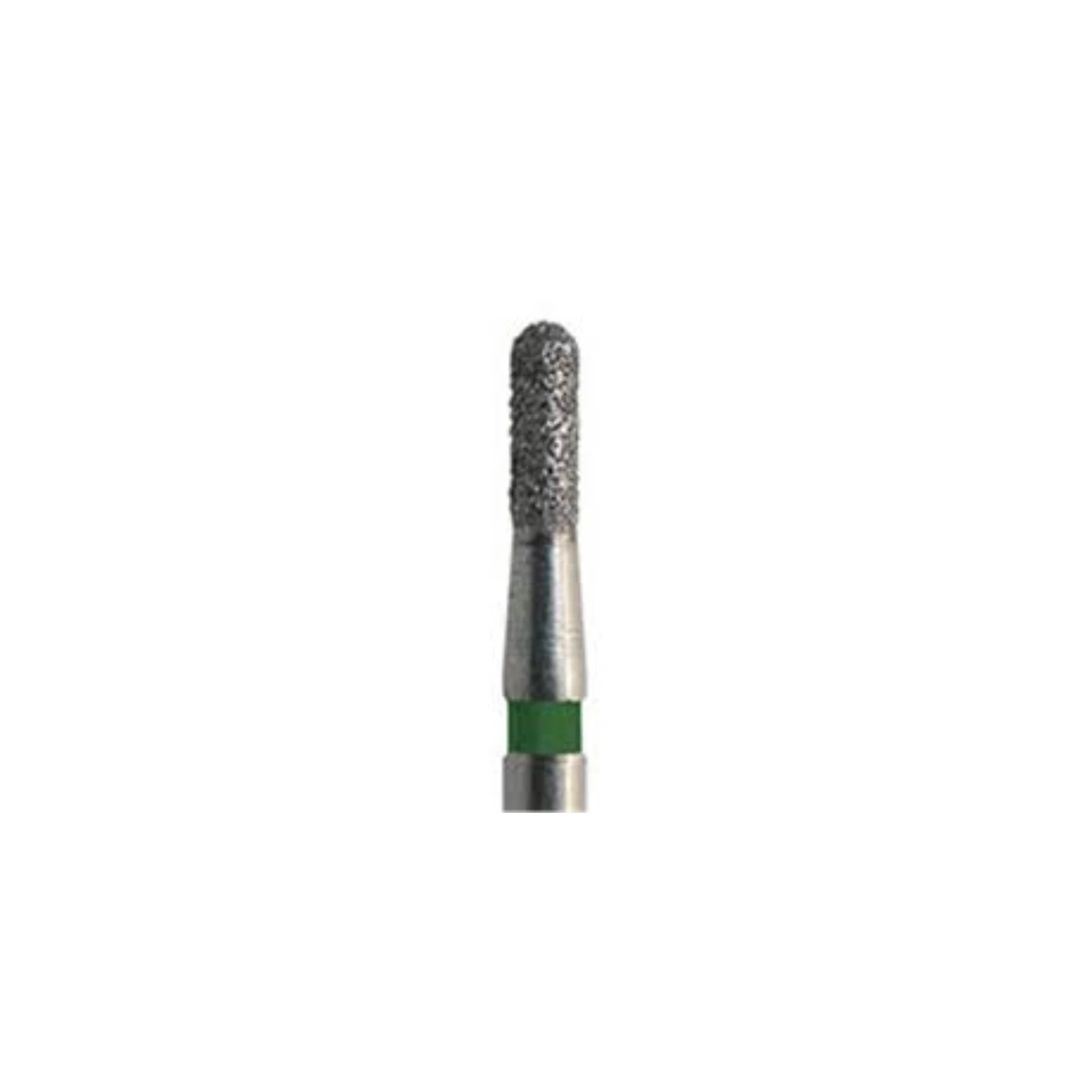 Meisinger 838G-012-FG Coarse Diamond Bur, Round End Cylinder, Friction Grip, 1.2 mm Head Diameter, 4.0 mm Head Length, Green Ring, 5/Pack thumbnail 3