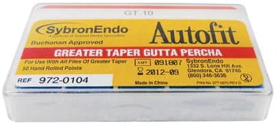 Kerr AutoFit Greater Taper Gutta-Percha Points, Size 0.10, Red, 50/Pk, 972-0104 thumbnail 9