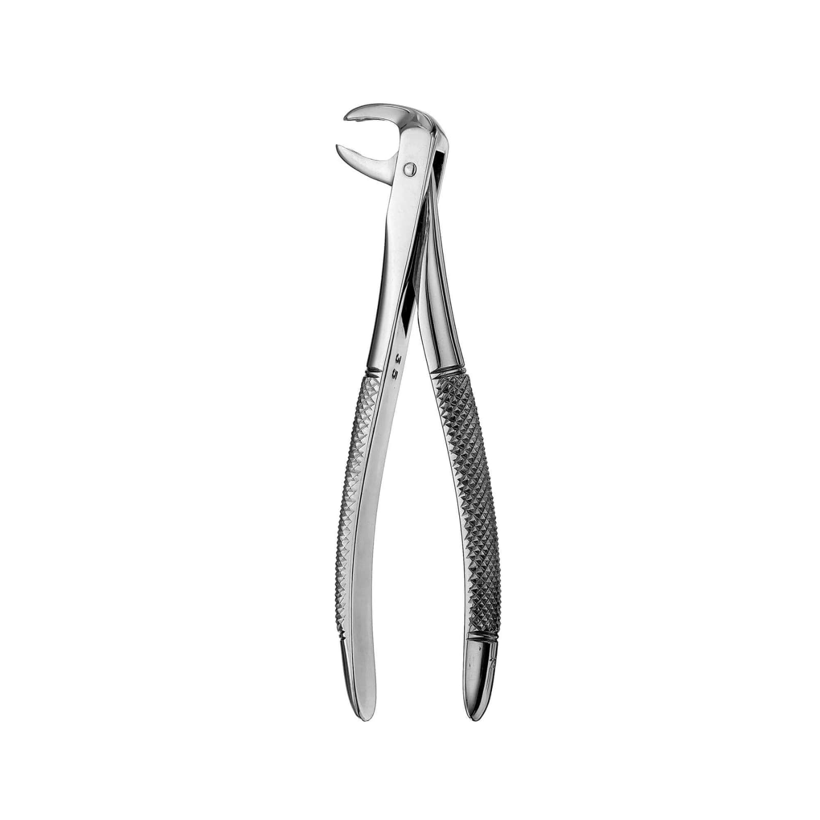 Hu-Friedy Extraction Forceps #73, European-Style Serrated, Lower Molars, Stainless Steel, Each thumbnail 2