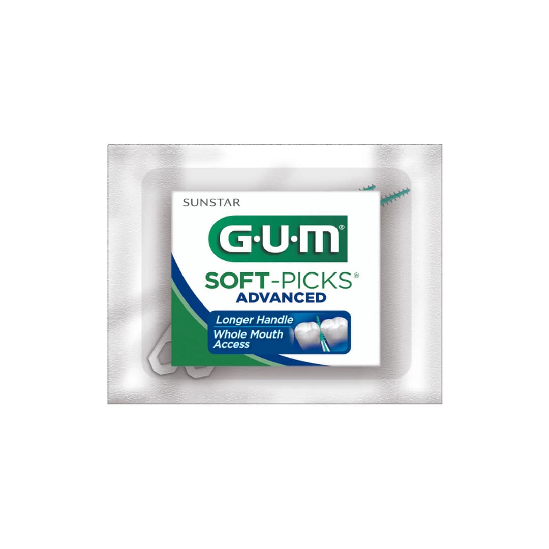 Sunstar GUM Soft-Picks Advanced Interdental Cleaners, 110 Count (Pack of 2) - Soft-Picks Advanced 110x2/Pk - Image 1