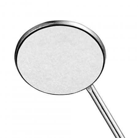 Hu-Friedy Front Surface Mouth Mirror, Size 5, Simple Stem, Rhodium-Coated, 12/Pk, M5C thumbnail 7