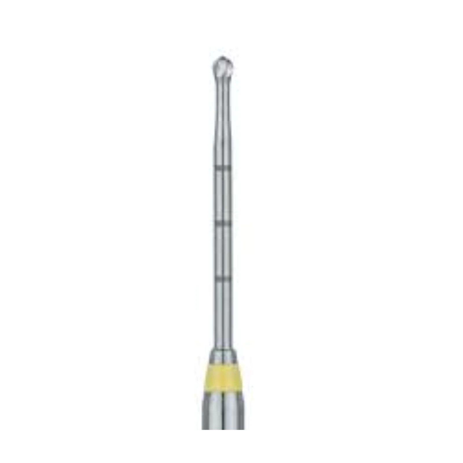Meisinger MeiEndo Endo Access Bur, 1.2mm Round, RA X-Long (RAXL), Yellow, 2/Pk, HM191A-012-RAXL - Meisinger Endo Access Burs 1.2mm Round RA X-Long 2/Pk - Image 1