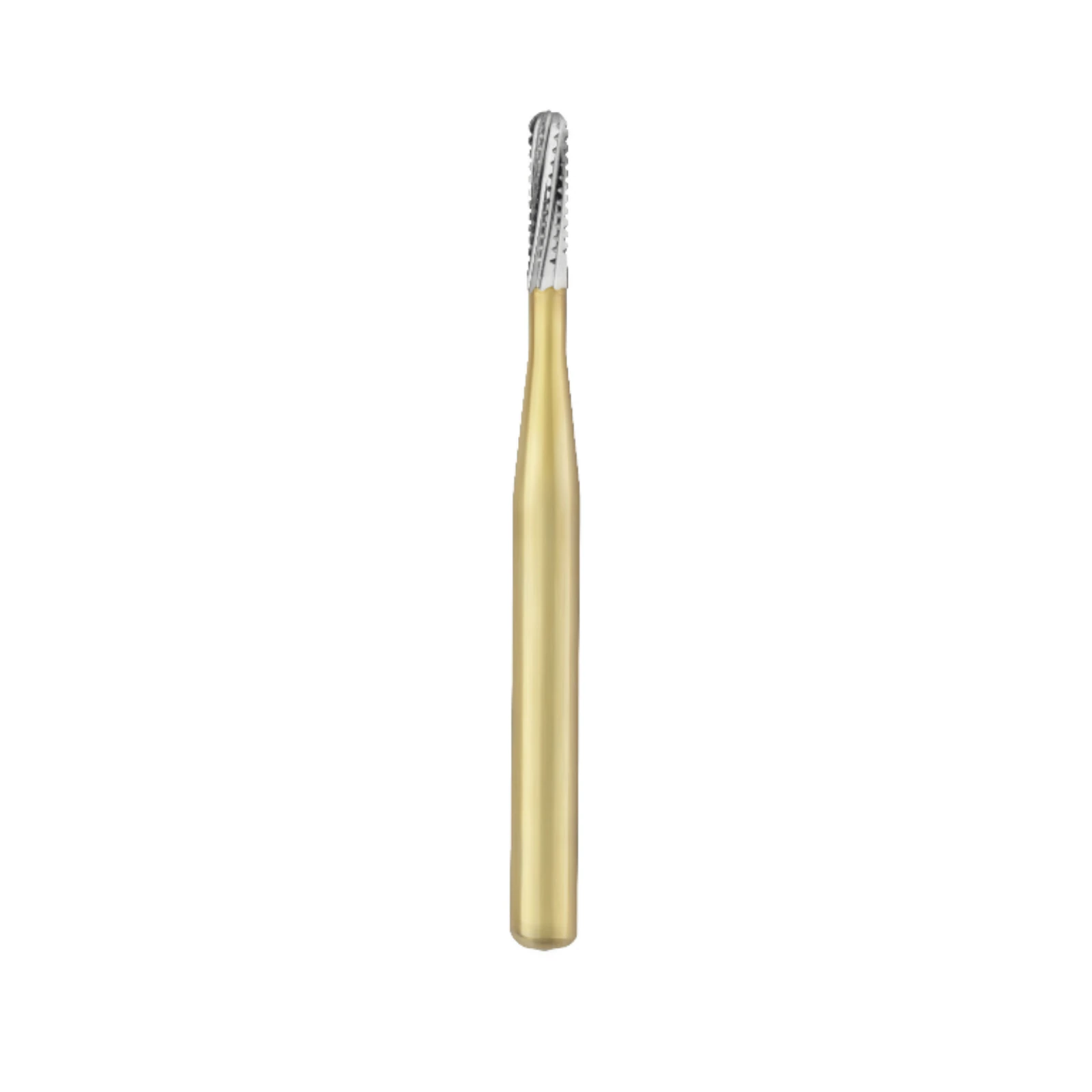 Great White Gold Series Carbide Bur, FG, Straight Cross Cut Fissure, #1557, 1 mm Diameter, 3.8 mm Head Length, 100/Pk, 13092 thumbnail 3