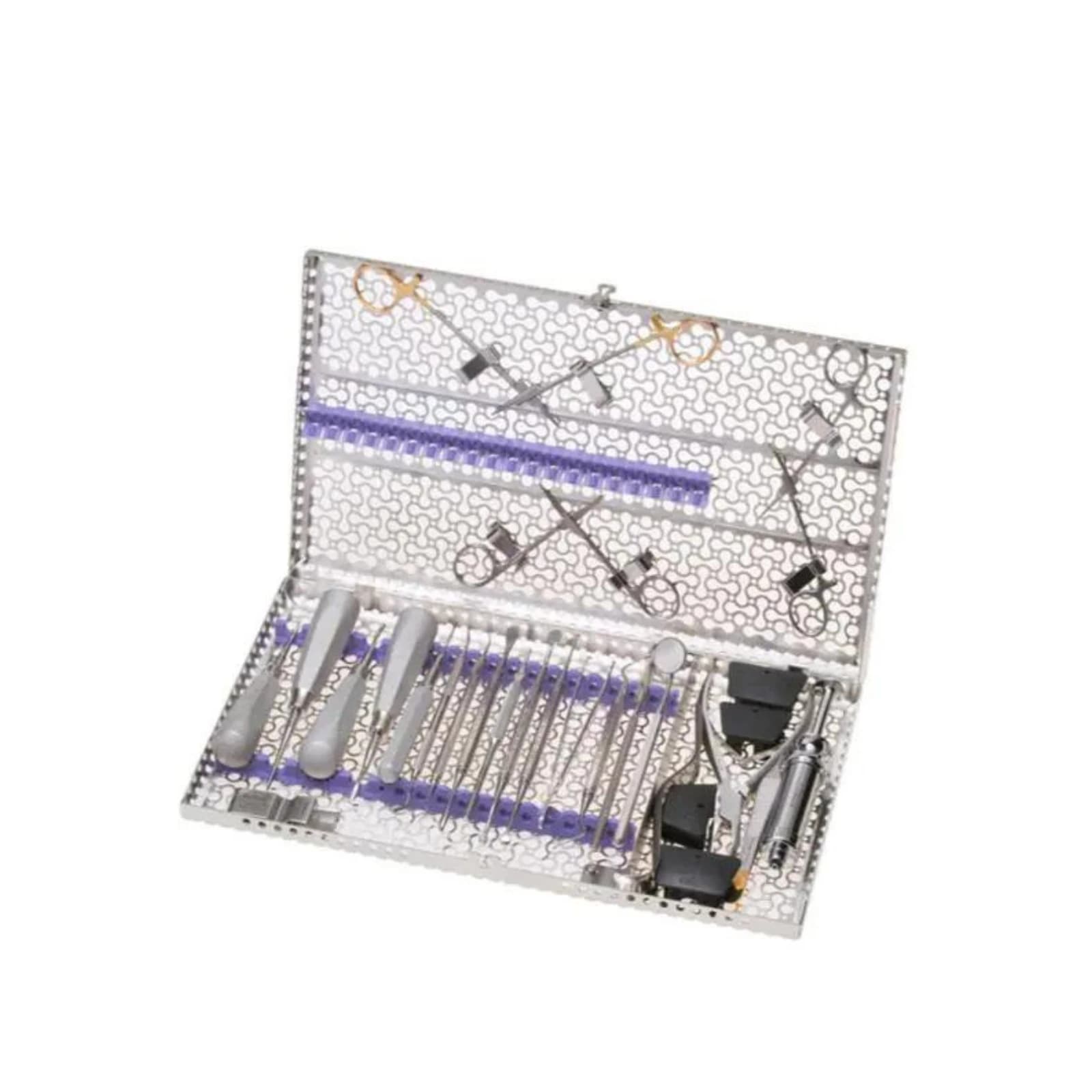 IMS Infinity Series Oral Surgery Cassette, Purple, Stainless Steel, 8" x 14.5" x 1.25", 12 Instruments, IMNOS4 thumbnail 2