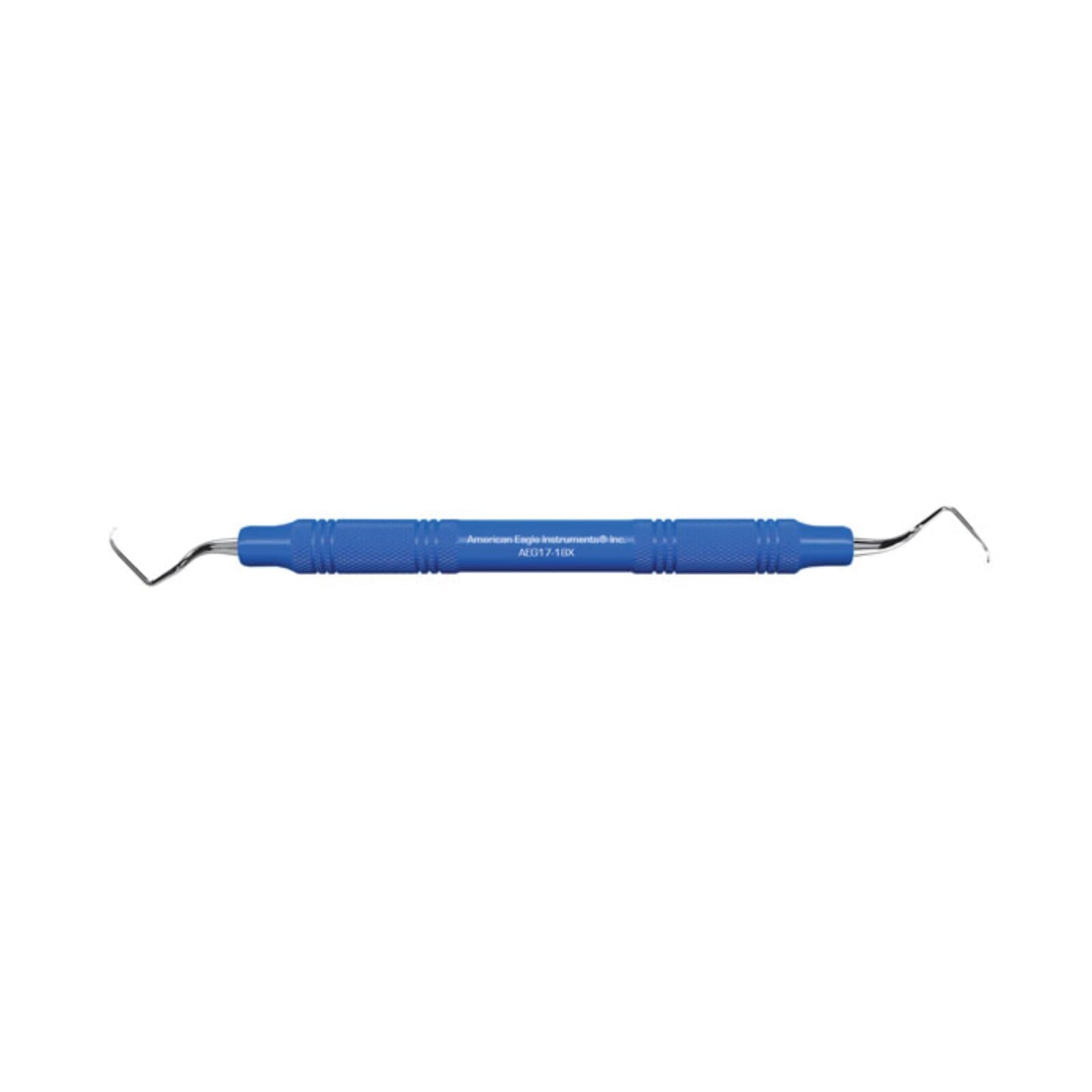 American Eagle Instruments Gracey Curette 17/18, Standard, Double End, EagleLite™ Color Resin Handle, Blue, AEG17-18X thumbnail 2