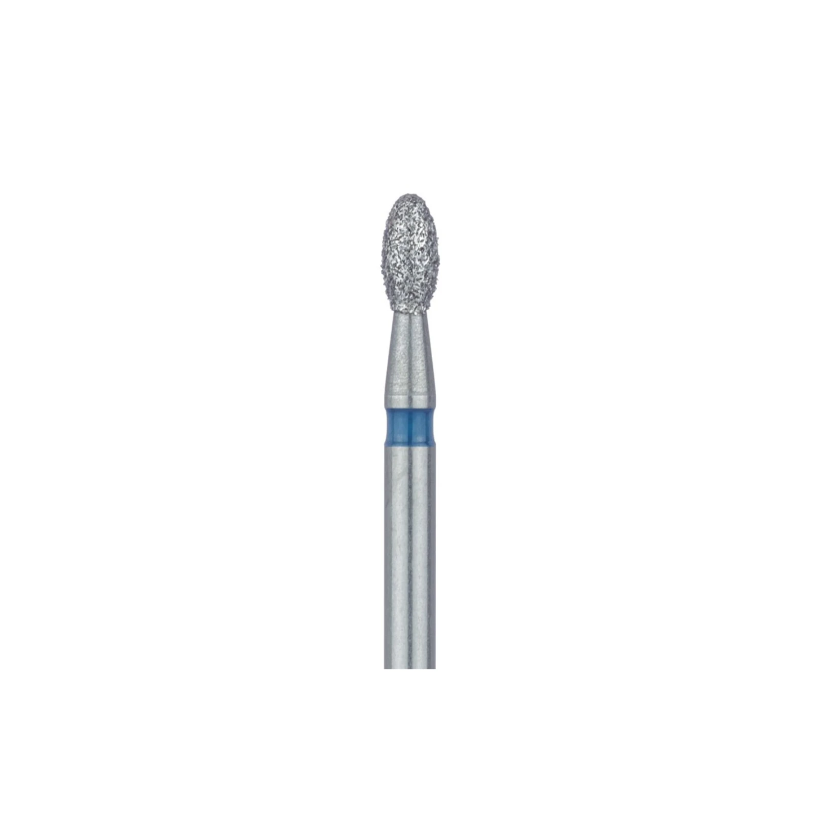 Meisinger 833-016-FG Medium Diamond Bur, Football/Egg Shape, Friction Grip, 1.6 mm Head Diameter, Blue Ring, 5/Pk thumbnail 3