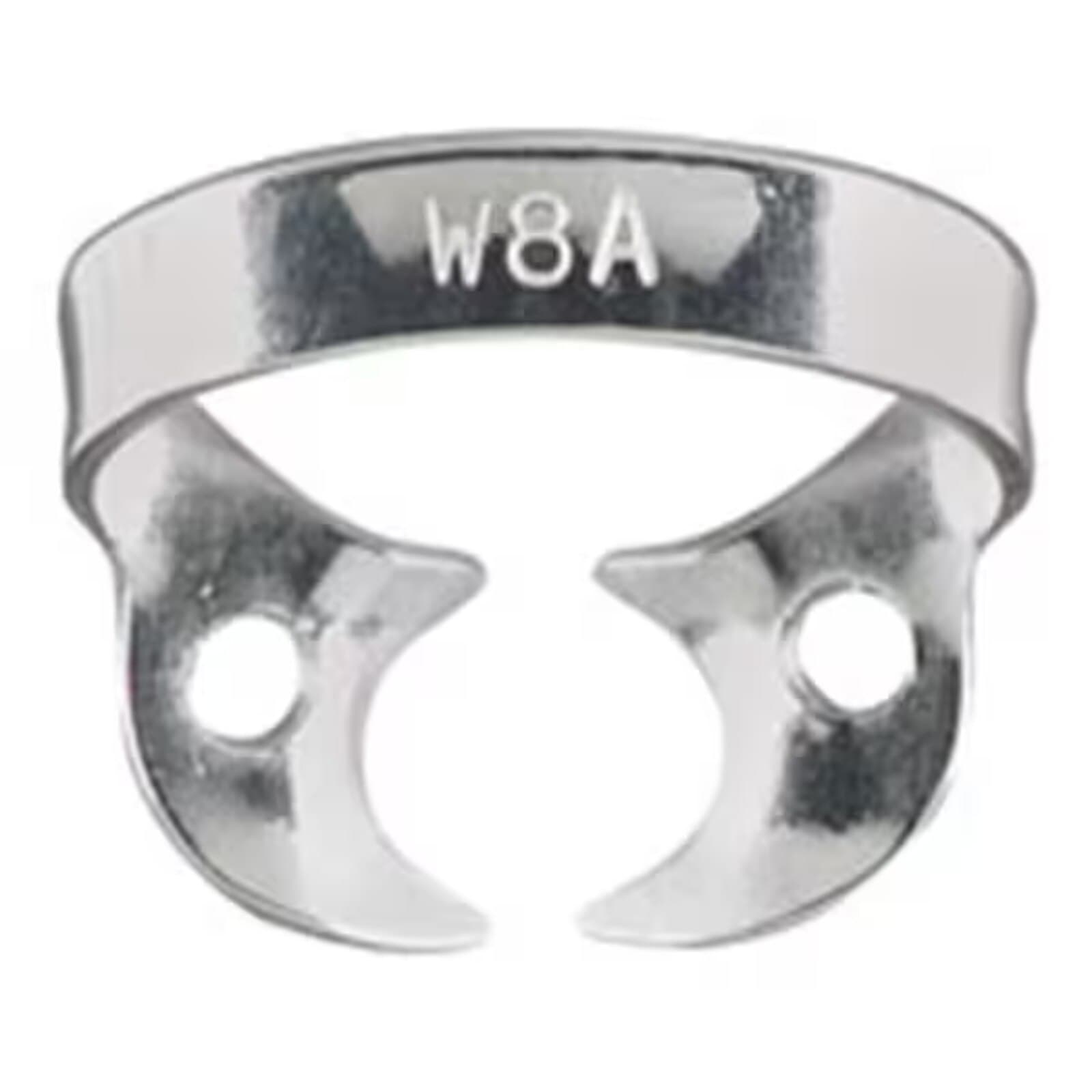 Miltex #W8A Molar Wingless Metal Rubber Dam Clamp, Single Clamp thumbnail 2