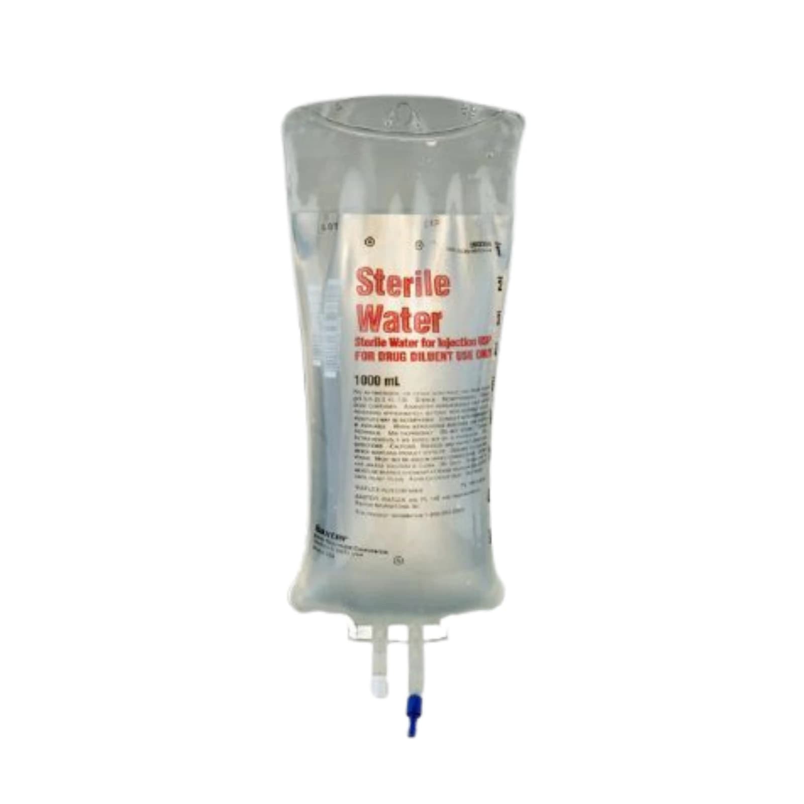 Baxter Sterile Water for Injection USP, 1000 mL VIAFLEX Plastic Container, 14/Case - Sterile Water for Injection USP 1000mL 14/Case - Image 1