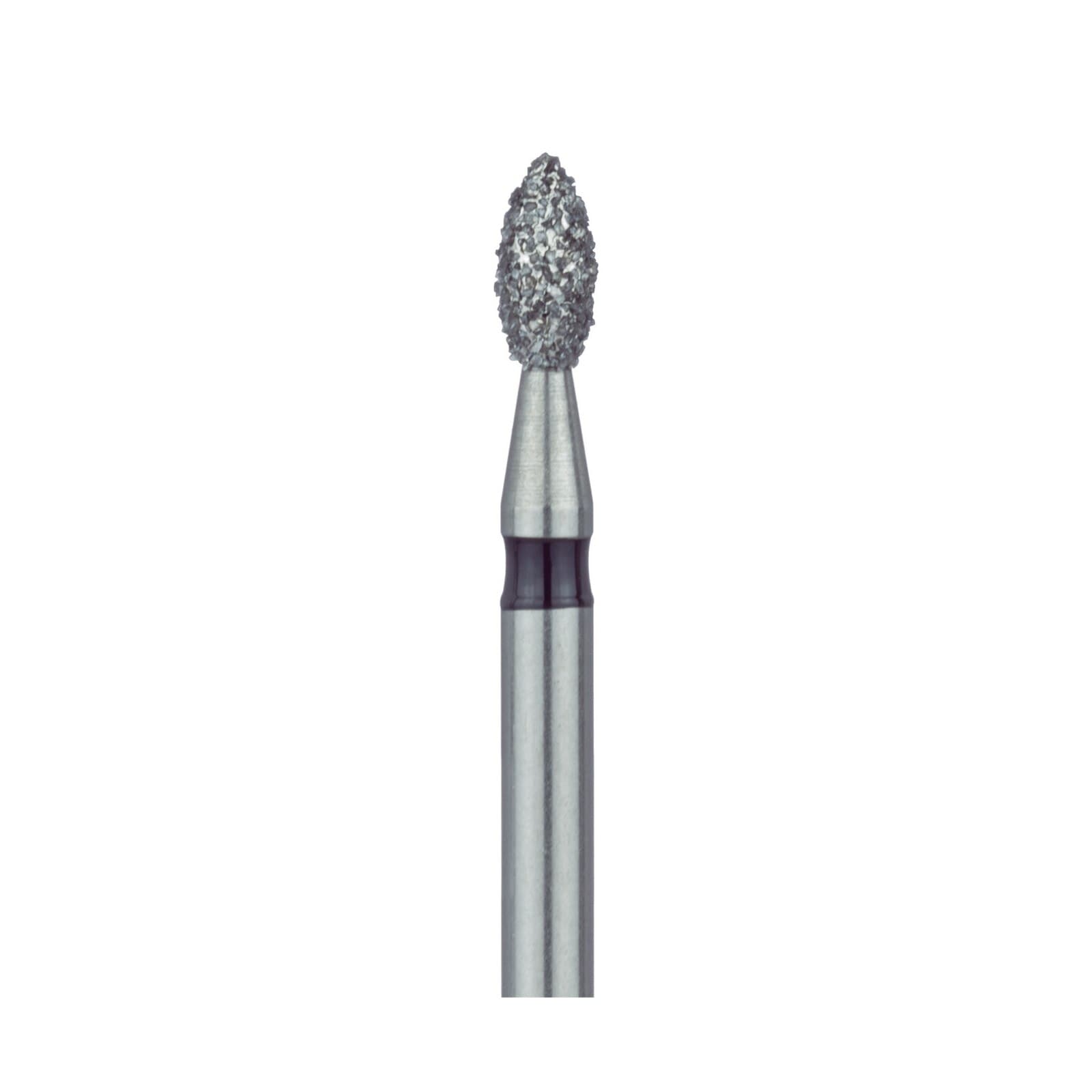 Meisinger 831H-018-FG Super Coarse Diamond Bur, Pointed Football, Friction Grip, 1.8 mm Head Diameter, 3.5 mm Head Length, 5/Pkg thumbnail 3