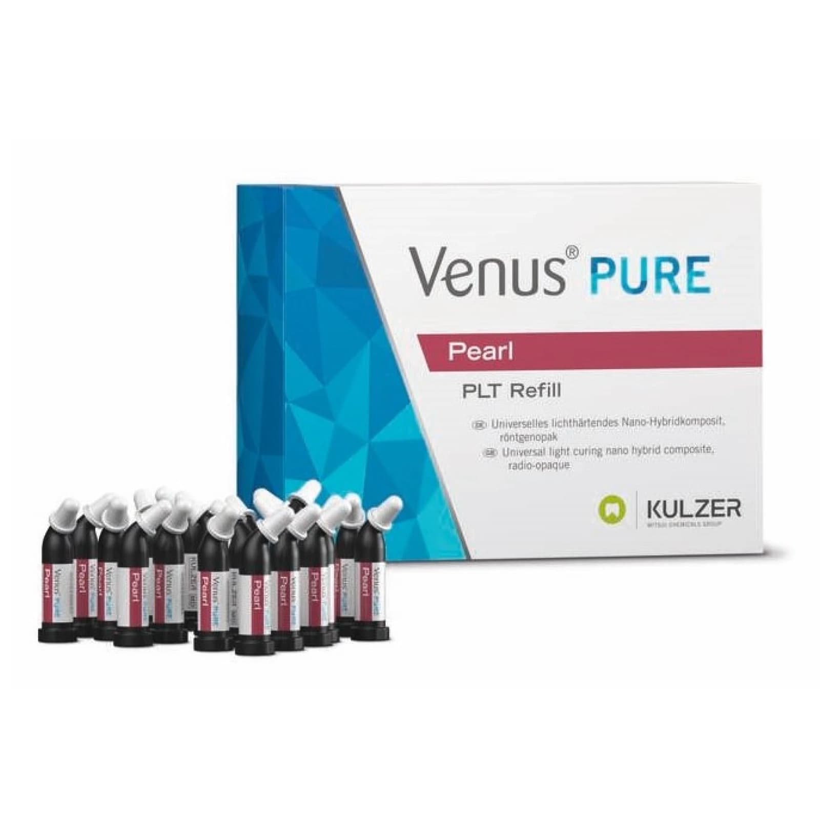 Kulzer Venus Pearl Pure Universal Nano-Hybrid Composite, PLT Refill, Light Shade, 0.2 g, 20/Pkg, 66096876 thumbnail 2
