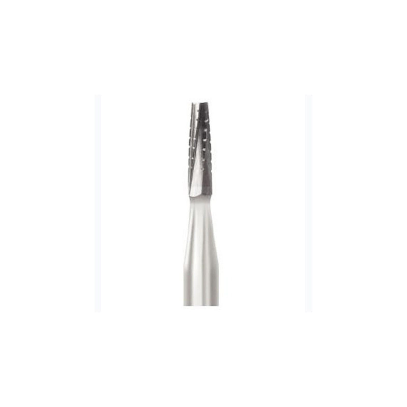 Midwest Operative Carbide Bur #701-L, Tapered Fissure, Flat End, Crosscut, FG, 1.2 mm Diameter, 4.9 mm Length, 100/Bag, 386250 thumbnail 2