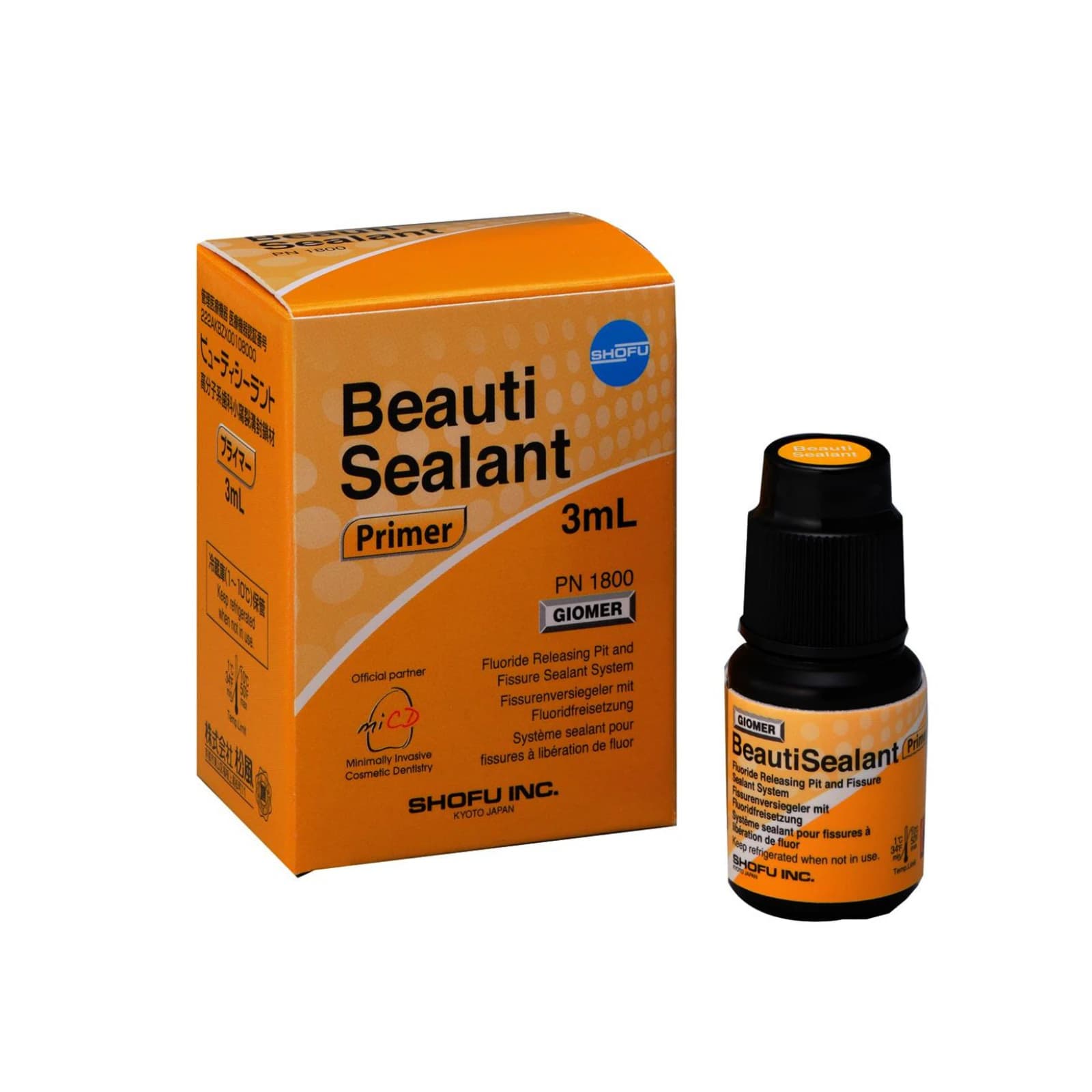 Shofu BeautiSealant Pit & Fissure Sealant Primer, Self-Cure, 3 mL Bottle, 1/Pk, 1800 thumbnail 2