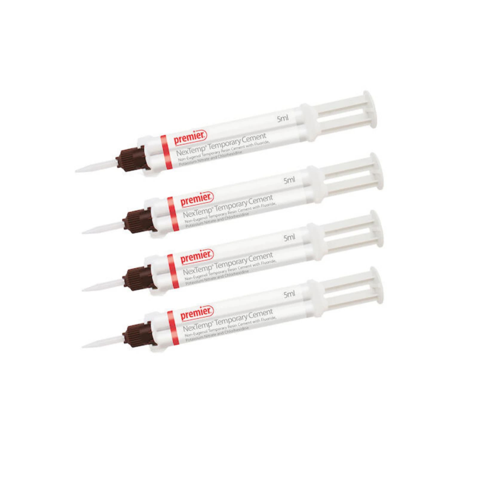 NexTemp Clear Temporary Cement Bulk Kit, 4 x 5 mL Automix Syringes, Non-Eugenol Resin, Ref 3001473 thumbnail 3