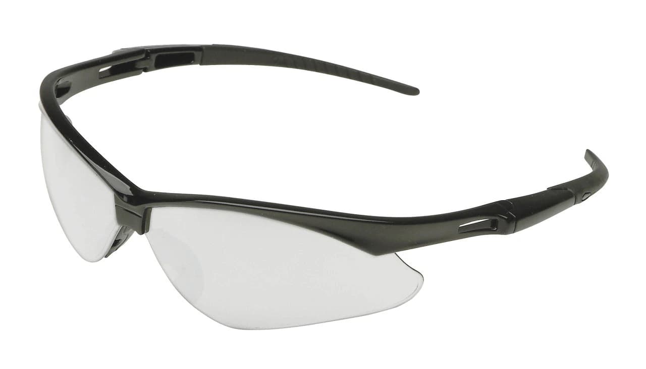 Halyard Nemesis V30 Safety Eyewear, Clear Anti-Fog Lens, Black Frame, ANSI Z87.1+ - Nemesis Safety Eyewear Safety Eyewear - Clear Anti-Fog Lens with Black Frame - Image 1
