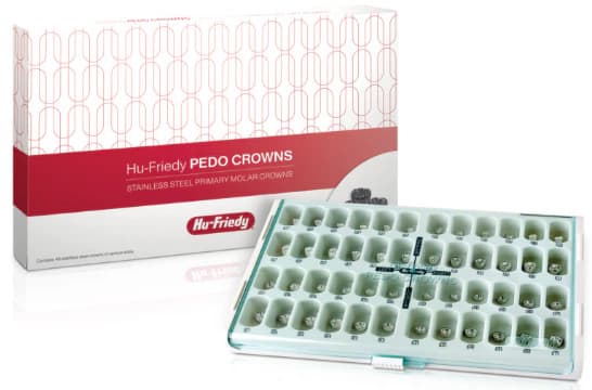 Hu-Friedy Stainless Steel Pedo Crowns Introductory Kit, Primary Molar, Assorted Sizes, 48/Pk, SSC-KIT thumbnail 6